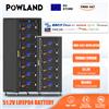 POWLAND Batteria LiFePO4 POWLAND 48V 100Ah 51.2V 100A 5KWH 6000+ Cicli con Supporto RS485/CAN, Fino a 15 Unità per Uso in Parallelo, Grado A, Magazzino EU, Esente IVA