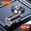 Toocki 45W Caricabatteria per auto QC4.0 PPS Ricarica rapida Pull Ring Tipo C Caricatore per telefono per auto per iPhone 17 16 Xiaomi 12 13 Samsung S23 S24