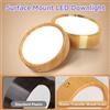 CHENBEN Lampada da soffitto rotonda dorata a incasso, pannello luminoso a 3 colori, 5W 10W 15W 25W per camera da letto, soggiorno, installazione a superficie per interni