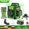 Huepar Livella Laser 3D Huepar HM03CG a Linee Incrociate, Ricaricabile, Autolivellante, Verde, con Batteria Li-ion, Modalità Impulso e Valigetta Rigida