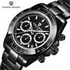 PAGANI DESIGN Orologio da uomo PAGANI DESIGN con lunetta in ceramica, movimento MIYOTA VK63, cronografo di lusso, vetro zaffiro, stile pilota, cronometro al quarzo, orologio da uomo