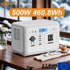 GaiaRay Stazione di Energia Portatile da 500W 460.8WH, Generatore di Energia Solare, Batteria al Litio Ferro Fosfato LiFePO4, Accumulo di Energia per Esterni, Campeggio, Camper, Casa, Funzione UPS 10MS.