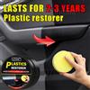 CJTHK Rinnovatore per plastica auto, effetto nero lucido, cera per rivitalizzazione interni auto, rivestimento per pelle e pannelli, agente lucidante e riparatore per auto