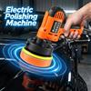 NONE Lucidatrice Elettrica 1600W, Macchina Lucidatrice Rotante Portatile per Auto con 0-3000 RPM, Maniglie Laterali, 3 Tamponi Lucidanti, Dischi da 125mm/5in, Perfetta per Lucidatura Auto, Ceratura