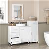 Eugad Mobile Lavabo Freestanding EUGAD 70x60x30 CM con Ripiano Regolabile, Organizzatore per Bagno, Arredo Toilette