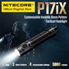 NITECORE Torcia tattica NITECORE P17iX 5000 lumen con tre modalità di illuminazione, luce militare USB-C da 18W con batteria agli ioni di litio da 5500mAh