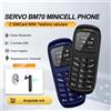 SERVO BM70 Mini telefono cellulare 2SIM Standby Bluetooth Dialer Chiamata Registrazione Magic Voice Lettore MP3 Blacklist Piccolo cellulare economico