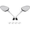 Artudatech Coppia di Specchietti Cromati per Vespa GTS HPE, Sprint, Primavera, 50, 125, 150, Elettrica