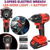 DayPlus Avvitatore a impulsi senza fili 3 in 1, pistola a impulsi brushless da 1/2″ da 500 N.m - 2 velocità (0-3200 RPM), batteria da 1500 mAh - Per pneumatici auto e foratura