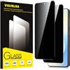 Viojrlra Privacy Pellicola Protettiva per Samsung Galaxy S25 FE 5G Vetro Temperato,Anti-Spy Durezza 9H Ultra Resistente Anti Graffio Anti-Impronte Vetrino Protettivo,Senza Bolle,HD,2 Pezzi