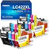 Palmtree LC422XL Cartucce Compatibili con Brother LC422 LC-422XL LC-422VAL Multipack per Brother MFC-J5340DW MFC-J5740DW MFC-J5345DW MFC-J6940 MFC-J6540DW MFC-J5340DWE MFC-J6540DWE (Confezione da 8)