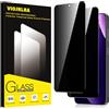 Viojrlra Privacy Pellicola Protettiva per Xiaom Redmi Note 15 Pro 4G Vetro Temperato,Anti-Spy Durezza 9H Ultra Resistente Anti Graffio Anti-Impronte Vetrino Protettivo,Senza Bolle,HD,2 Pezzi