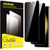 Viojrlra Privacy Pellicola Protettiva per Samsung Galaxy S23 5G Vetro Temperato,Anti-Spy Durezza 9H Ultra Resistente Anti Graffio Anti-Impronte Vetrino Protettivo,Senza Bolle,HD,2 Pezzi