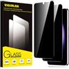 Viojrlra Privacy Pellicola Protettiva per Samsung Galaxy S23+/S23 Plus 5G Vetro Temperato,Anti-Spy Durezza 9H Ultra Resistente Anti Graffio Anti-Impronte Vetrino Protettivo,Senza Bolle,HD,2 Pezzi