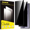 Viojrlra Privacy Pellicola Protettiva per Samsung Galaxy S24 Ultra 5G Vetro Temperato,Anti-Spy Durezza 9H Ultra Resistente Anti Graffio Anti-Impronte Vetrino Protettivo,Senza Bolle,HD,2 Pezzi