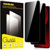 Viojrlra Privacy Pellicola Protettiva per Xiaomi 13T Pro/13T 5G Vetro Temperato,Anti-Spy Durezza 9H Ultra Resistente Anti Graffio Anti-Impronte Vetrino Protettivo,Senza Bolle,HD,2 Pezzi