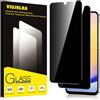 Viojrlra Privacy Pellicola Protettiva per Samsung Galaxy A26 5G Vetro Temperato,Anti-Spy Durezza 9H Ultra Resistente Anti Graffio Anti-Impronte Vetrino Protettivo,Senza Bolle,HD,2 Pezzi