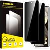 Viojrlra Privacy Pellicola Protettiva per Google Pixel 7 Vetro Temperato,Anti-Spy Durezza 9H Ultra Resistente Anti Graffio Anti-Impronte Vetrino Protettivo,Senza Bolle,HD,2 Pezzi