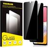 Viojrlra Privacy Pellicola Protettiva per Samsung Galaxy A14 4G/5G Vetro Temperato,Anti-Spy Durezza 9H Ultra Resistente Anti Graffio Anti-Impronte Vetrino Protettivo,Senza Bolle,HD,2 Pezzi