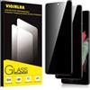 Viojrlra Privacy Pellicola Protettiva per Samsung Galaxy S21 Ultra 5G Vetro Temperato,Anti-Spy Durezza 9H Ultra Resistente Anti Graffio Anti-Impronte Vetrino Protettivo,Senza Bolle,HD,2 Pezzi