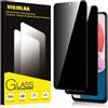 Viojrlra Privacy Pellicola Protettiva per Samsung Galaxy A13 4G/5G Vetro Temperato,Anti-Spy Durezza 9H Ultra Resistente Anti Graffio Anti-Impronte Vetrino Protettivo,Senza Bolle,HD,2 Pezzi