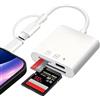Flintronic Adattatore Scheda SD per Phone, Lettore di Schede SD, Lettore schede SD USB C SD Card Reader, Adattatore per Schede di Memoria per Schede SD/SDHC/SDXC/Micro SD