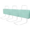 Uisebrt - 3 sponde di protezione per letto, 60 cm, protezione anticaduta, per bambini, 5 fori, regolabile in altezza, protezione di sicurezza, per neonati, bambini e ragazzi, 180 cm, colore verde