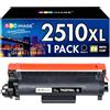 GPC Image TN2510XL TN2510 Compatibili per Brother TN-2510 XL per DCP-L2660DW L2627DWE | per Brother HL-L2400DWE MFC-L2800DW MFC-L2827DWXL DCP-L2665DW MFC-L2835DW HL-L2445DW DCP-L2620DW DCP-L2660DW , TN-2510XL Nero