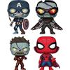 Funko Pop Lotto Pacchetto Di 4 Marvel What If? Zombies - Spider-Man, Iron Man &