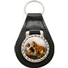 Gifshop UK Due Collie Sopra un Lago di Wright Barker Portachiavi in Pelle