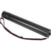 SODIAL Nero Plastica disegno immagine bagagli tubo poster Holder Scroll U8T26789