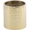 Vaso Rotondo Cilindrico in Metallo Intrecciato H35 D35 Oro - EDG Enzo De Gasperi