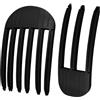SDFWGG 2 Pezzi Clip del Volume per Capelli Pinze per Radici Senza Tracce Ideali per Acconciature Fluffy Styling con Phon Adatte a Capelli Corti e Lunghi (Nero)