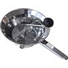 Fackelmann 2764250 - Macinacarne per verdure, 24 cm, in acciaio inossidabile
