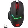 Redragon Mouse da gioco wireless Redragon M690 PRO, mouse da gioco cablata/wireless da 8000 DPI con tasto per fuoco rapido, 8 tasti macro, design ergonomico per PC/Mac/laptop