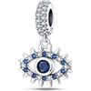 TINSLO Bead Charm Ciondolo Argento Sterling 925 con Cubic Zirconia Pendenti per Pandora Braccialetti, Compatibile con Braccialetti e Collane europei