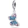 TINSLO Bead Charm Ciondolo Argento Sterling 925 con Cubic Zirconia Pendenti per Pandora Braccialetti, Compatibile con Braccialetti e Collane europei