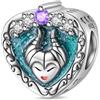 TINSLO Bead Charm Ciondolo Argento Sterling 925 con Cubic Zirconia Pendenti per Pandora Braccialetti, Compatibile con Braccialetti e Collane europei