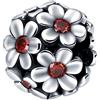 TINSLO Bead Charm Ciondolo Argento Sterling 925 con Cubic Zirconia Pendenti per Pandora Braccialetti, Compatibile con Braccialetti e Collane europei