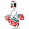 TINSLO Bead Charm Ciondolo Argento Sterling 925 con Cubic Zirconia Pendenti per Pandora Braccialetti, Compatibile con Braccialetti e Collane europei