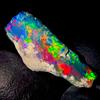 AK GEMS AND JEWELLERY Black Opal Naturale Grezzo Etiopia Fire Dry Opal 9.5 Ct 21x12 mm