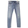 DIESEL Tepphar 084VI Jeans Da Uomo W30/L32 Lavati Slim Carota Blu Cotone Stretch