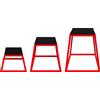 SPORTNOW Set Box Pliometrici Trapezoidali Antiscivolo, 30.5-61 cm, Rosso | Aosom Italy