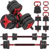 SPORTNOW Set Manubri Regolabili 5 in 1 da 20 kg con Barra di Collegamento, Bilancieri e Kettlebell | Aosom Italy
