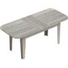 HOMCOM Tavolo da Pranzo Ovale Allungabile 140-180 cm Effetto Legno Grigio | Aosom Italy
