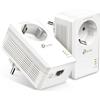 TP-Link AV1000 Adattatore Powerline Gigabit Con Presa KIT Bianco Repeater
