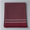 Amirante Antica Sartoria Napoletana Sciarpa uomo in pura lana e seta bordeaux con fantasia geometrica