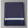 Amirante Antica Sartoria Napoletana Sciarpa uomo in pura lana e seta blu con fantasia paisley e geometrica