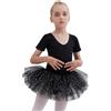 Tancefair Ragazze Balletto Leotard Ragazza Vestito da Balletto Body Danza Tutu Scintillante Vestito Ginnastica Gonna Danza Tutu Adatto per età: 2-11 Anni