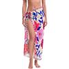 coonis Pareo da Spiaggia in Chiffon, Copricostume Stampato da Donna | Copricostume bikini e costume da bagno versatile da donna, ideale per vacanze al mare, resort, feste e crociere